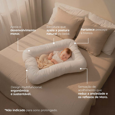 Ninho Redutor com Capa Serena Infanti Off White - Sensação de acolhimento